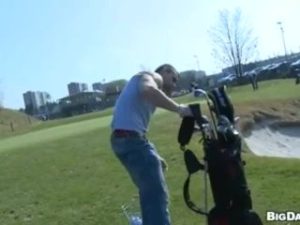 bareback sex on the golf course