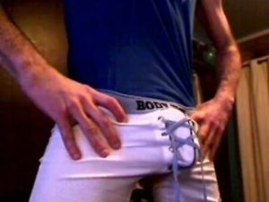 9 Inch Cock Bulge Inside Boxer Briefs Football Shorts