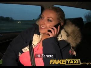 FakeTaxi Blonde with Huge tits pays her debt