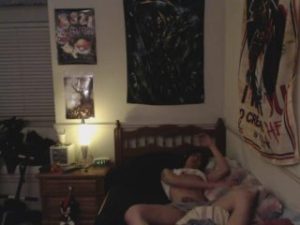 Jacking off on the bed