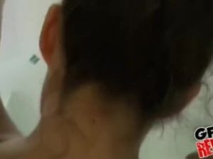 Busty GF banged in the tub