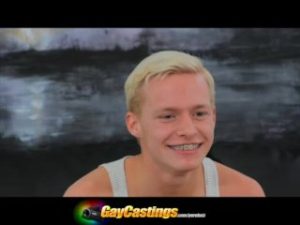 GayCastings Teenie bopper gets his asshole squeezed