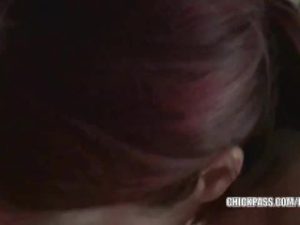 Busty redhead Lavender Rayne gets fucked from behind
