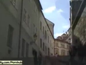 Horny Girl Rossa Naked In Public Streets