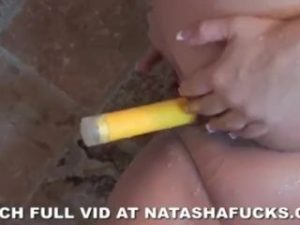Natasha’s anal toy play