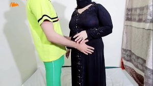 Muslim Bbw Stepmom offered her big ass to the skool teacher for Anal Sex