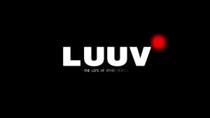 LUUV. The first little argument of lovers on a home camera