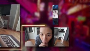 JohnTronX – Super hot Belle deepthroats my dick and swallows my cum